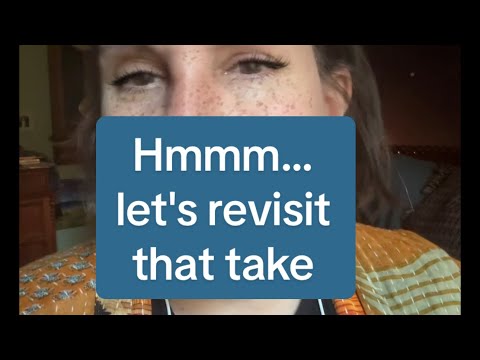 Hmmm let's revisit that take. 