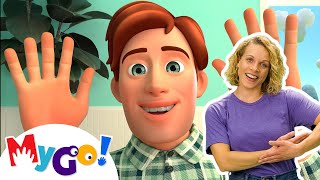 Download lagu Peek A Boo | MyGo! Sign Language For Kids | CoComelon - Nursery Rhymes | ASL mp3