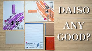 Trying Cheap Japanese Stationery from Daiso │Good Notebooks for Fountain Pens?
