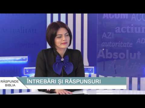 Răspunde Biblia - cu Loredana Mărăcine și Cornel Dărvășan