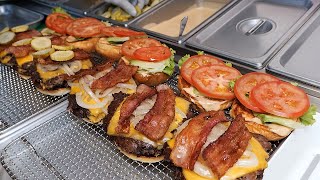 American Style Bacon Double Cheeseburger /미국식 정통 치즈버거 / Korean Burger Shop