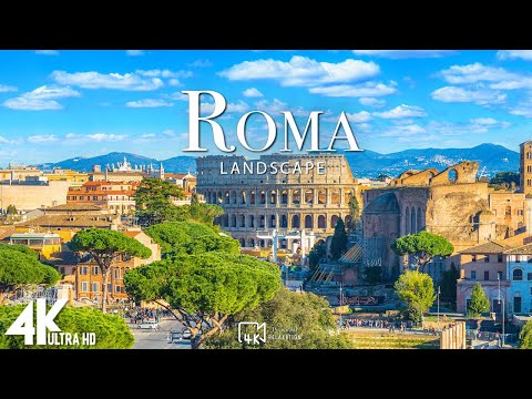 FLYING OVER ROMA, ITALY (4K UHD) – 아름다운 자연 영상과 함께하는 편안한 음악 – 4K Video HD