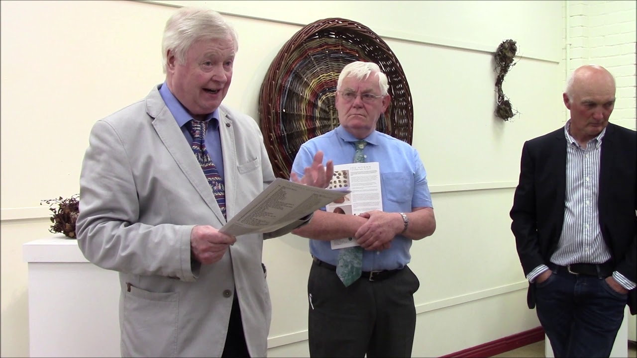 Joe Hogan, Gathered from the Earth - official opening by John Behan RHA at The Kenny Gallery