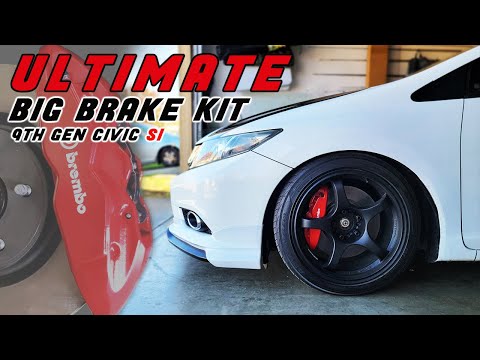 Hyundai Genesis Brembo Big Brake Kit Upgrade on my 9th Gen Honda Civic Si