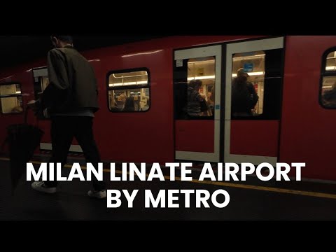 Milan Linate Airport to City Centre by Metro | 4K Travel Guide (LIN)