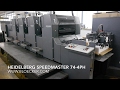 Heidelberg Speedmaster SM 74 4PH Offset Printing Machine