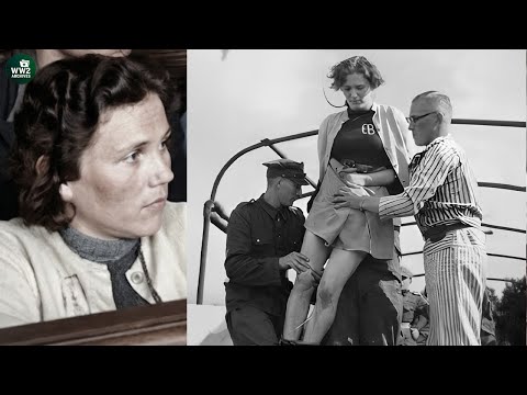 Execution Public Hanging of Stutthof Female Guards Before 10,000 in Gdańsk 1946