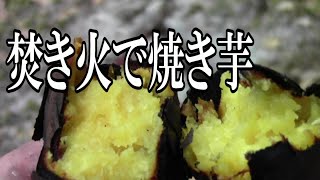 【キャンプ飯　焼き芋】直火で焚き火飯！鍋焼きうどん　鶏肉ステーキ　焼き芋　花粉症対策抜群で挑むも３時間で撃沈したデイキャンプ！