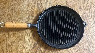 How to wash and season a cast iron grill pan!