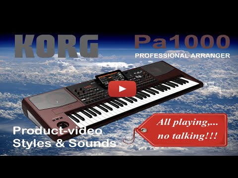 Korg Pa1000 Sounds & styles demo   (ALL PLAYING, NO TALKING!!!)