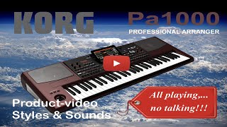Video thumbnail for Korg Pa1000 Sounds & styles demo   (ALL PLAYING, NO TALKING!!!) by Doctor Keys