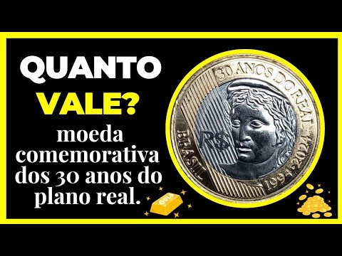 HOW MUCH IS IT WORTH? 1 REAL COIN 2024, COMMEMORATING 30 YEARS OF THE REAL PLAN.