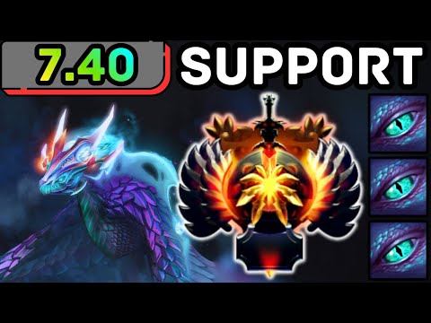 🔥 NEW PATCH 7.40 WINTER WYVERN HARD SUPPORT FULL CONTROL | DOTA 2 GAMEPLAY 🔥