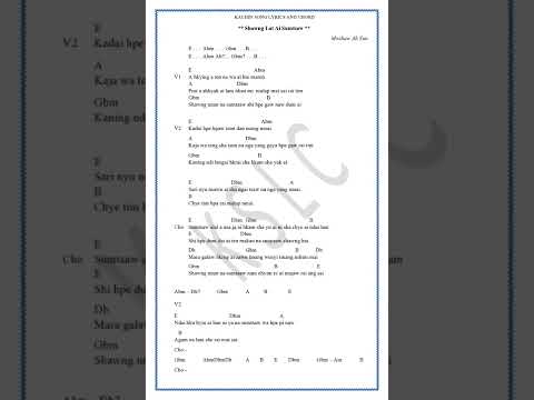 Shawng Lat Ai Sumtsaw guitarchord. Mwihaw ah yun