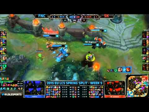 FNC Final Teamfight Game Finish  - FNC vs SK Game 1 (EU LCS Spring 2015)