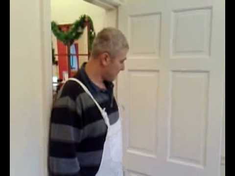 How to paint a wooden fire door