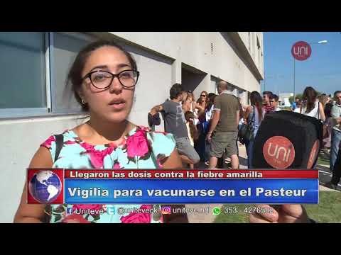 Larga cola para vacunarse