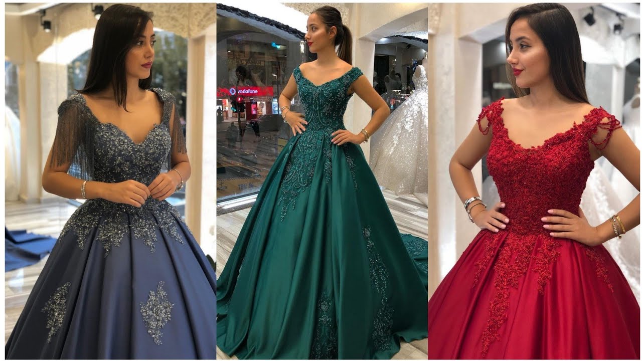 Perfect colored bridal gowns || Tips to finding the perfect evening dresses for wedding celebrations