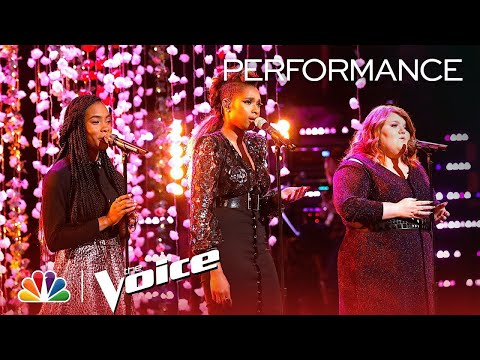 Jennifer Hudson, Kennedy Holmes and MaKenzie Thomas Sing "The Rose" - The Voice 2018 Live Top 11