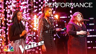 Jennifer Hudson, Kennedy Holmes and MaKenzie Thomas Sing &quot;The Rose&quot; - The Voice 2018 Live Top 11