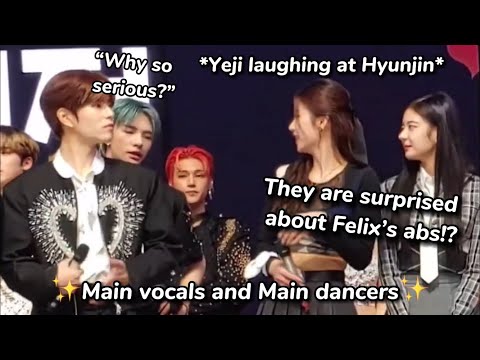 Stray kids and Itzy once again proving they are more than just label mates 😭