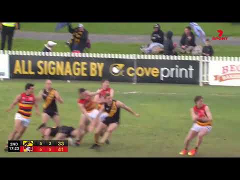 Rd 13 Hostplus SANFL Snapshot - Adelaide's Brayden Cook kicks instinctive snap