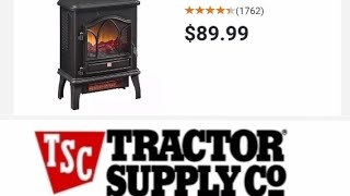 Tractor Supply Electric Infrared Heater REVIEW [Low End $89.99 Model]