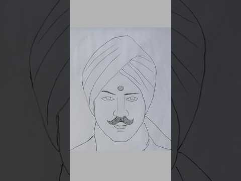 Bharathiyar drawing #trending #oviyanravi #art #drawing #bharathi