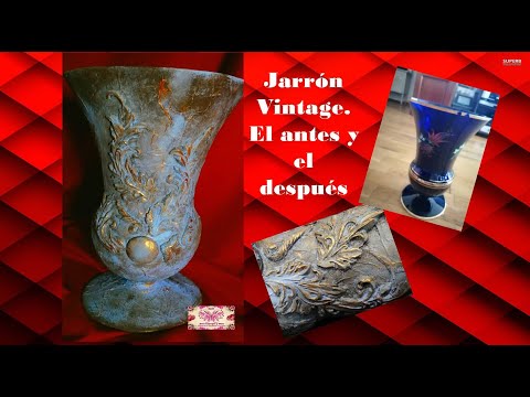 Jarrón Vintage, Papel DE Arroz O Seda Y Algo MÁS