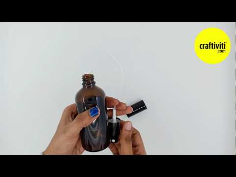 Craftiviti Amber Glass Bottle with Spray Cap – 100ml