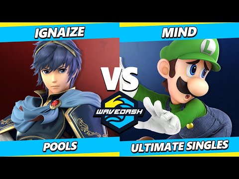 Wavedash 2023 - Ignaize (Marth) Vs. Mind (Luigi) Smash Ultimate - SSBU