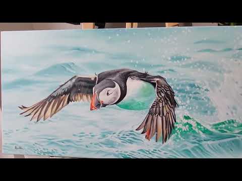 Original Oil painting on canvas ''Fly away home'' - Image 2