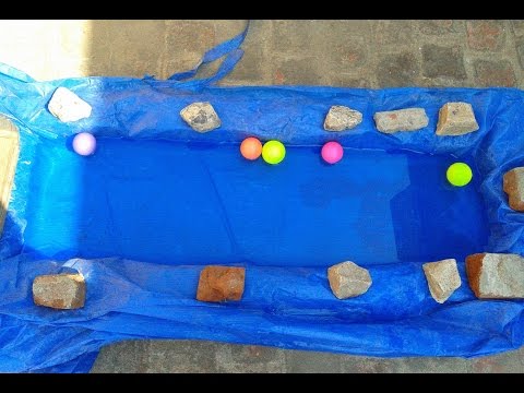 How to Build a Small & Instant Fish Pond on a Concrete Floor(DIY)