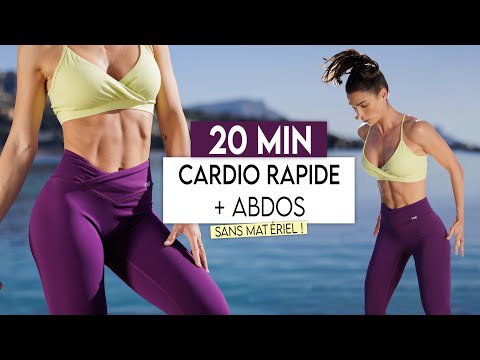 20MIN CARDIO BRÛLE GRAISSES + VENTRE PLAT & DÉSSINÉ ! Sans matériel, rapide, intense - Sissy MUA