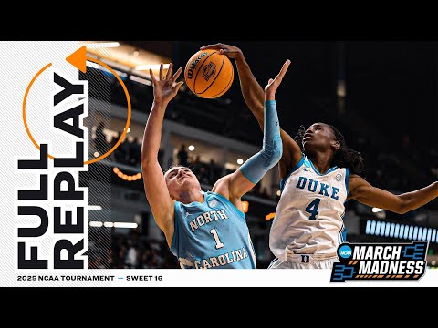 Duke vs. North Carolina - 2025 NCAA women’s Sweet 16 | FULL REPLAY