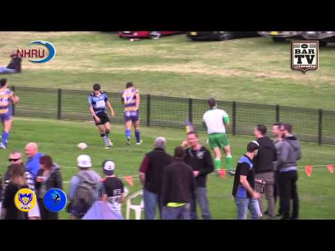 2015 NHRU Round 8 Premier 1 Highlights - Hamilton Hawks v Nelson Bay