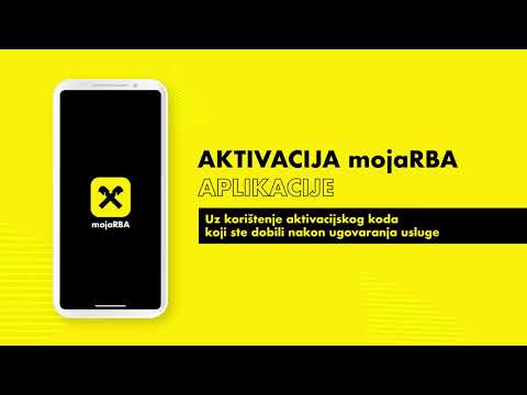 Aktivacija mojaRBA aplikacije uz aktivacijski kod