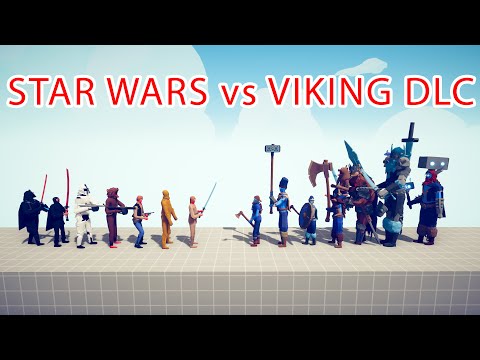 STAR WARS Team vs VIKING DLC Team - Totally Accurate Battle Simulator TABS