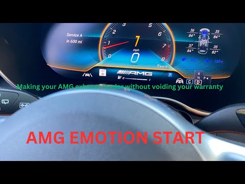 4K Mercedes AMG Emotion Start Tutorial - No modifications needed for a louder exhaust! #youtube