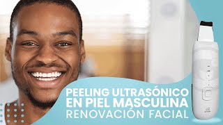 ¡Peeling ultrasónico en piel masculina renovación facial!