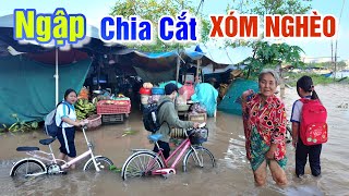 QUÁ KHỔ LŨ LÊN VỠ TRẬN NHẤN CHÌM XÓM NGHÈO TRONG BIỂN NƯỚC