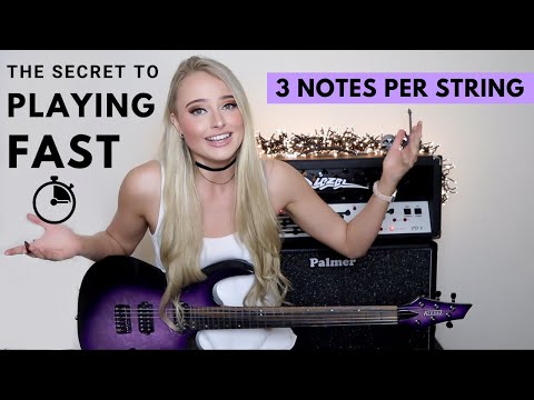 HOW TO PLAY FASTER | 3 Notes Per String Scale