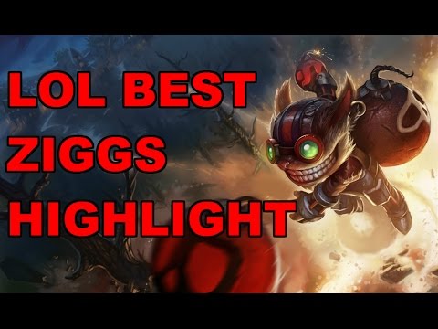 ziggs highlight | play by challenger | league of legends | ziggs montage gameplay | best ziggs