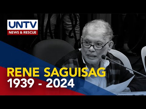 Former senator at human rights advocate Rene Saguisag, pumanaw na sa edad na 84