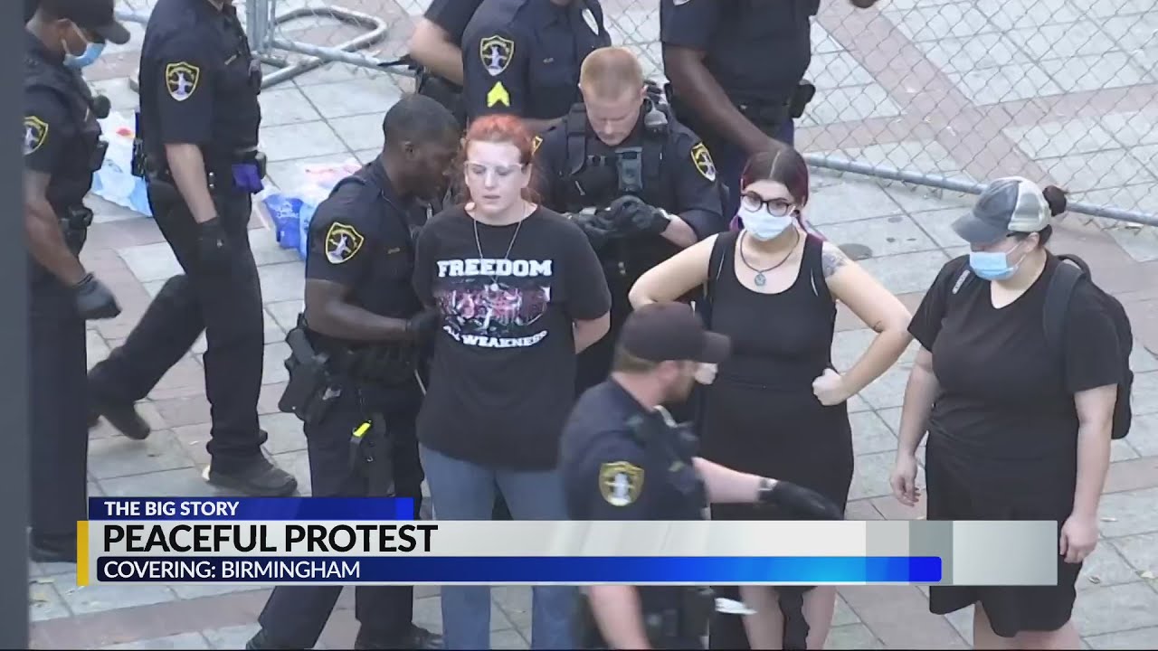 Peaceful Protest ends with arrests