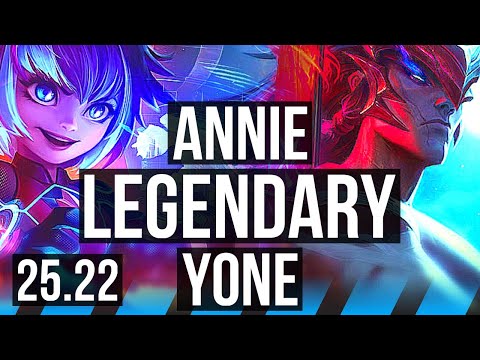 ANNIE vs YONE (MID) | Legendary, 11/4/9 | NA Master | 25.22