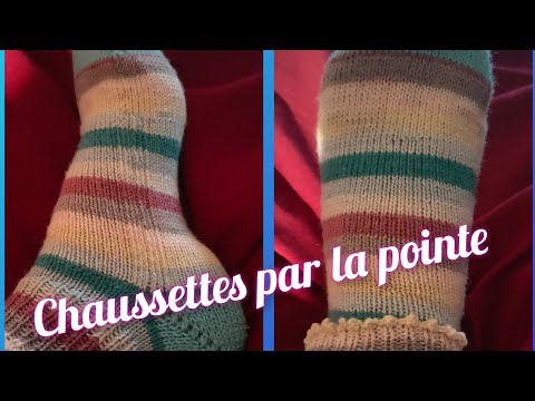 🧶Tricoter des chaussettes par la pointe