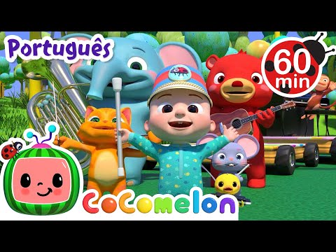 Capa de JJ e a Banda dos Animais! | 1 HORA DE COCOMELON BRASIL! | Músicas Infantis e Desenhos Animados