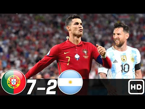 Portugal vs Argentina 7-2 - All Goals & Highlights Résumén & Goles ( Last Matches ) HD