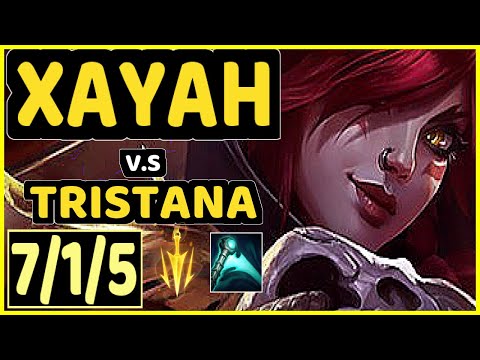 ZVEN (XAYAH) vs TRISTANA - 7/1/5 KDA BOTTOM ADC GAMEPLAY - EUW Ranked GRANDMASTER